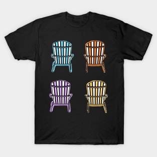 Colourful Muskoka Adirondack Chairs T-Shirt